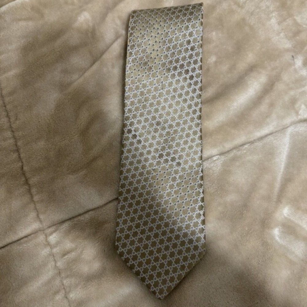 Ike Behar Multi-Color w/Geometric Print 100% Silk Tie - EUC